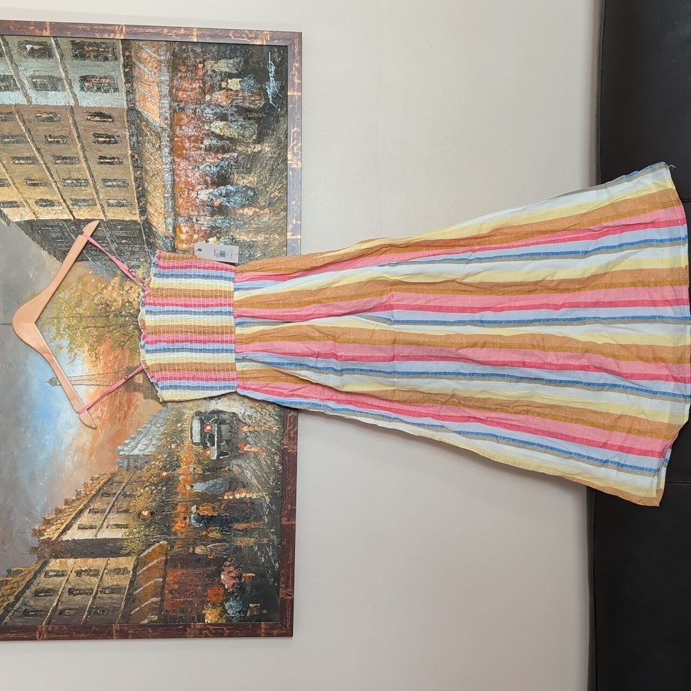 Billabong Striped Multicolor Maxi Dress